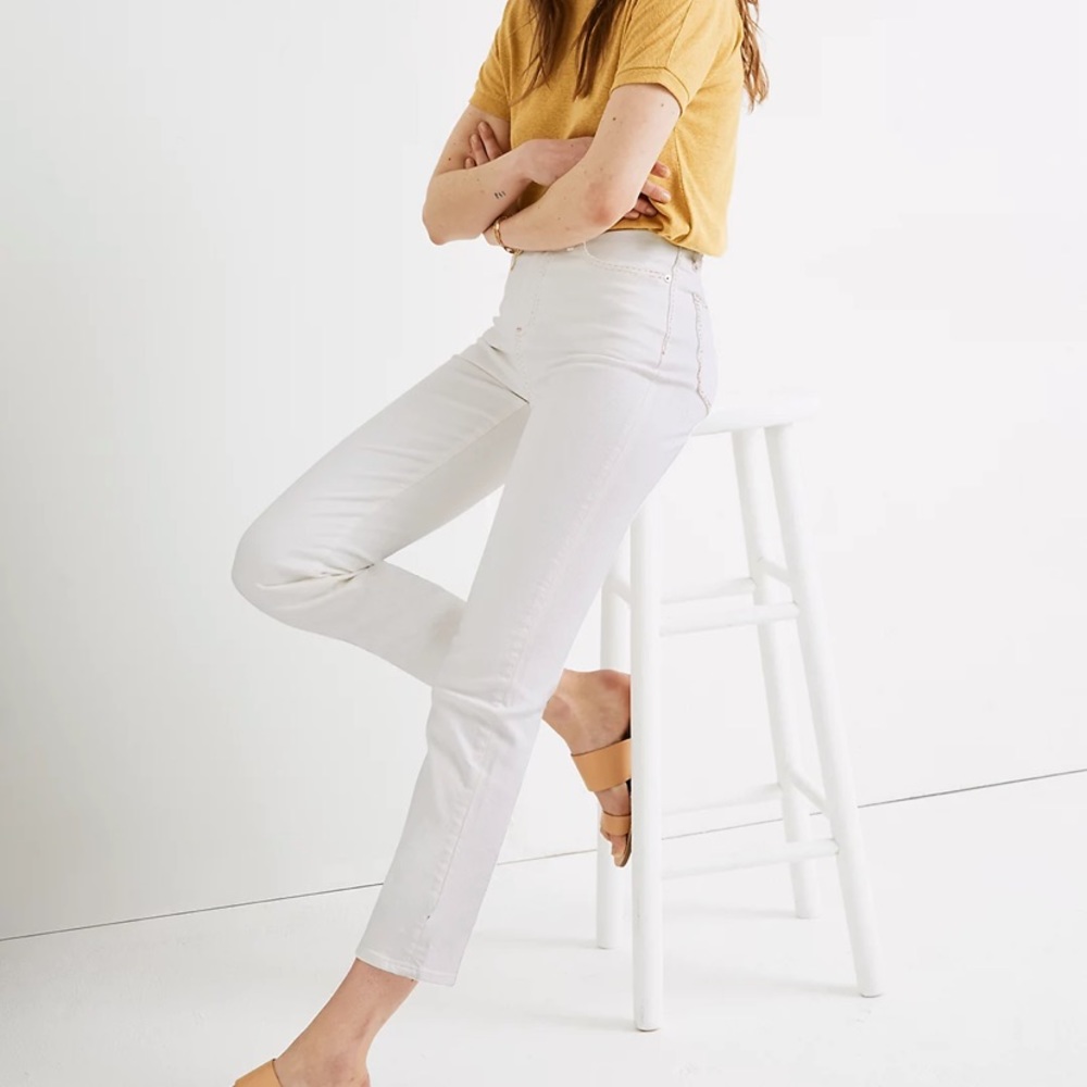 Madewell Classic Straight Jean in White